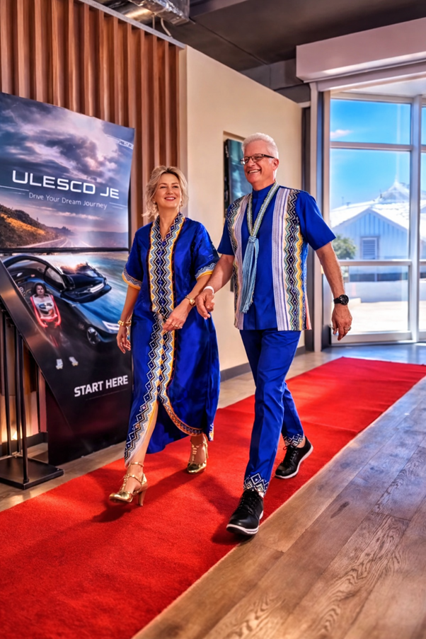 Dressed Premier Alan Winder and his wife  6 December 2025